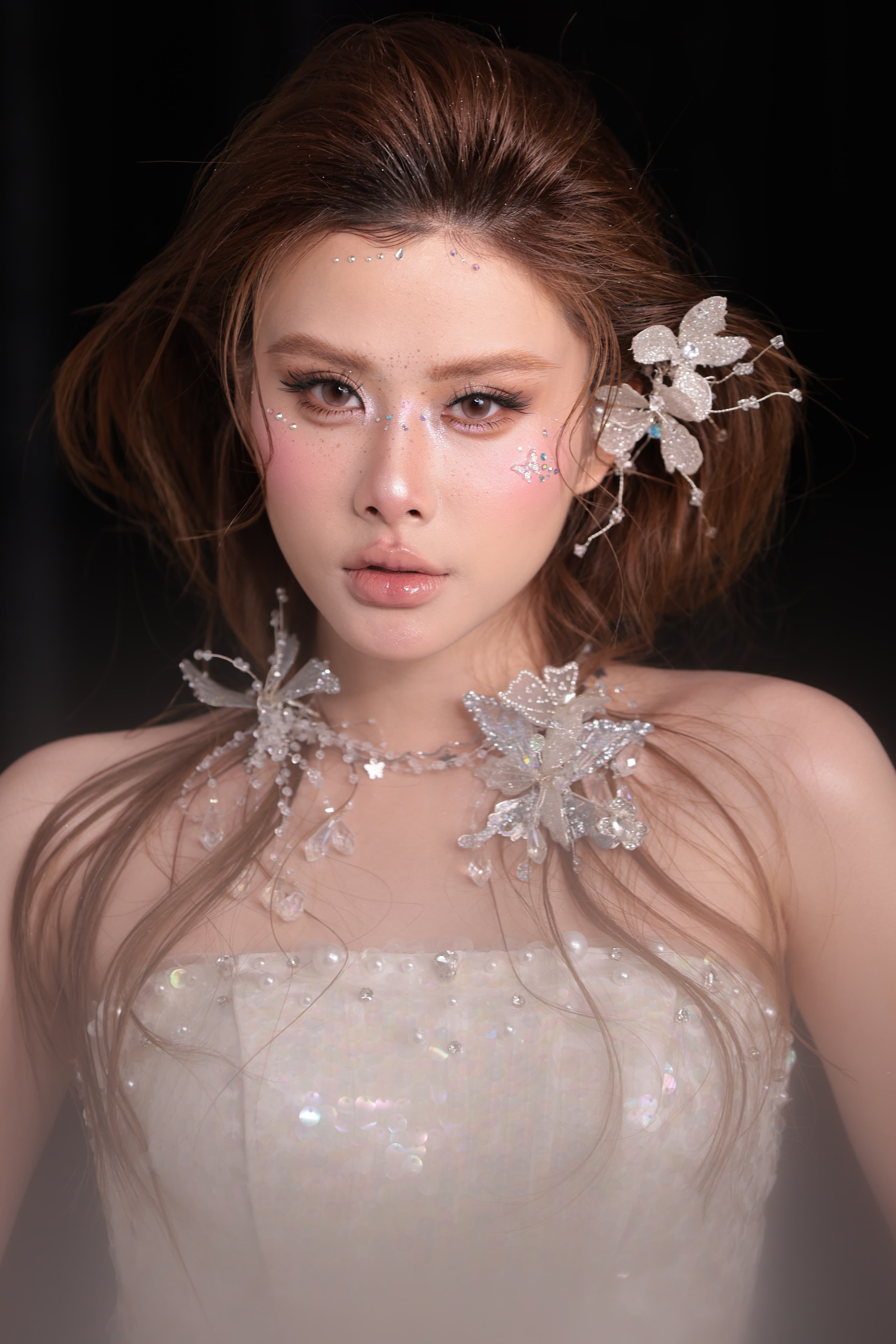 Butterfly glam close-up
