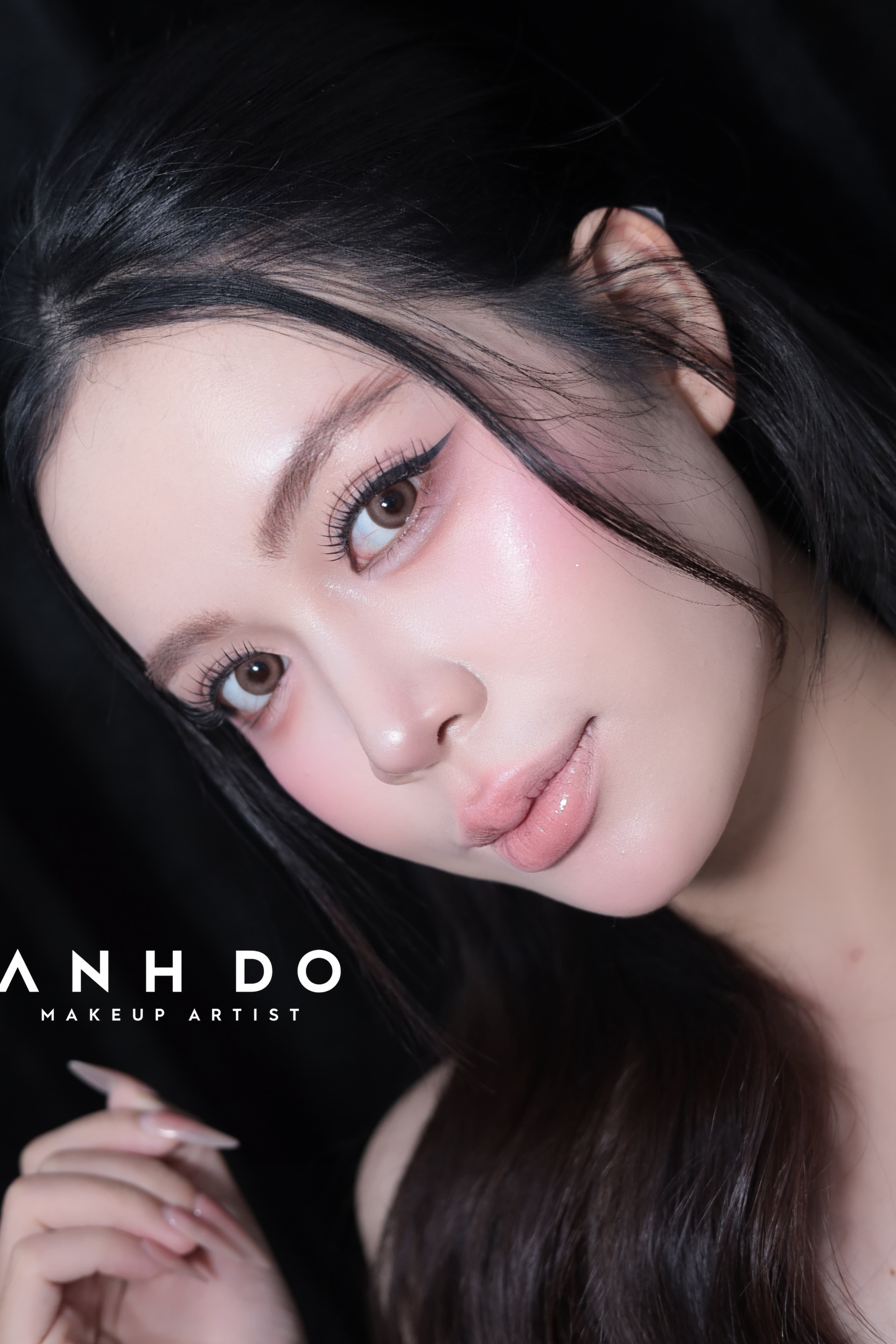 Dewy close-up beauty