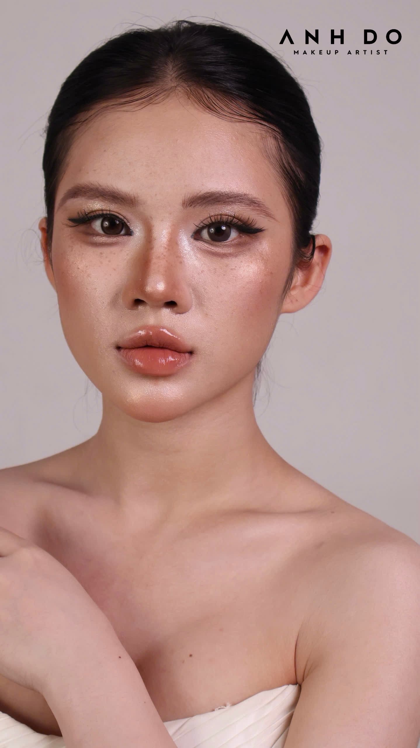 Freckled soft glam